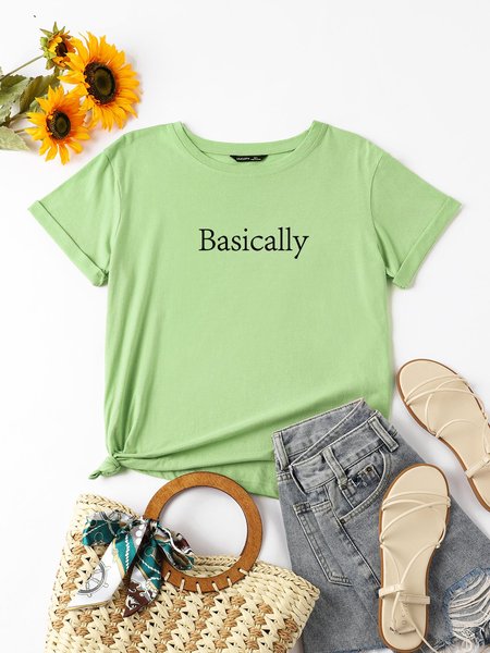 

Basically Women T-Shirt, Army green, Tops
