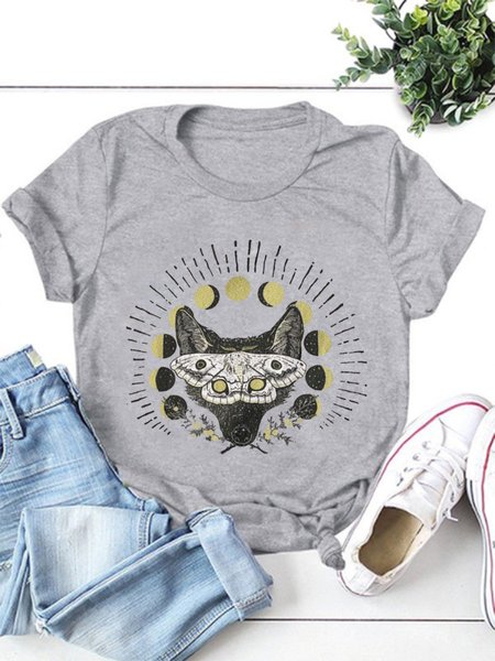 

Lore The Fox Tshirt, Light gray, Tank Tops