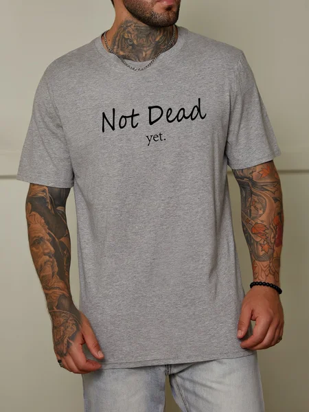 

Not Dead Yet Men T-Shirt, Light gray, T-shirts
