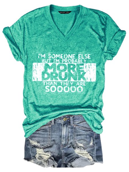 

More Drunk Tshirt, Grass green, T-shirts