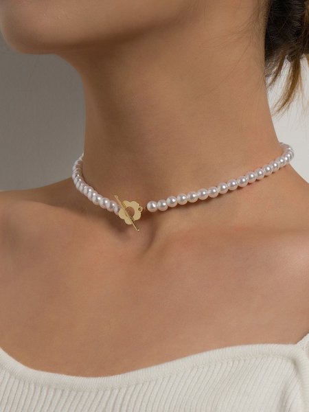 Elegant Necklace, Golden, Necklaces
