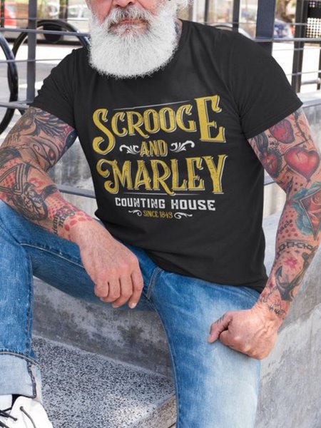 

Casual Crew Neck T-shirt, Black, T-Shirts