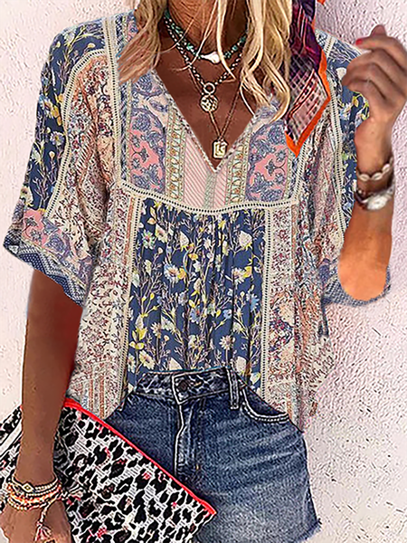

Plus size Boho Casual Tops, Purple, Blouses & Shirts