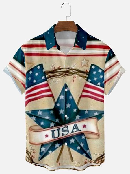 

Casual Shirt Collar Shirts & Tops, Brown, Men's Floral shirt