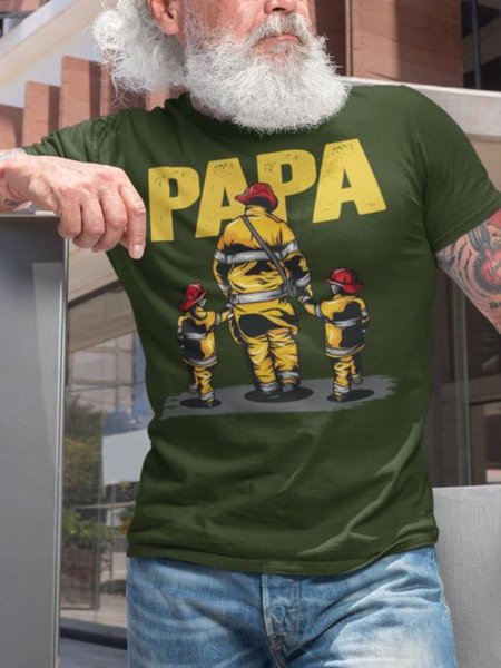 

Cotton-Blend Crew Neck Shirts & Tops, Green, Men's t-shirts