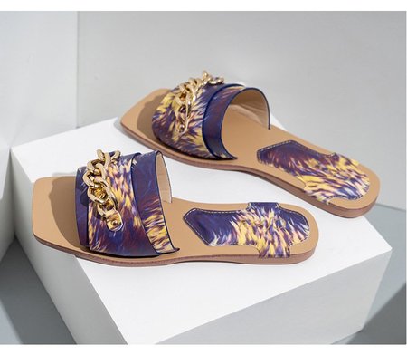 

Flat Heel Holiday Summer Sandals, Purple, Sandals & Slippers