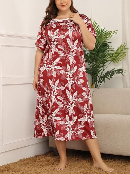 

Short Sleeve Resort Sleepwear & Loungewear, Red, Loungewear & Sleepwear