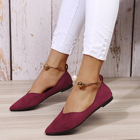 

Daily Suede Summer Flats, Bordeaux, Flat & Loafers