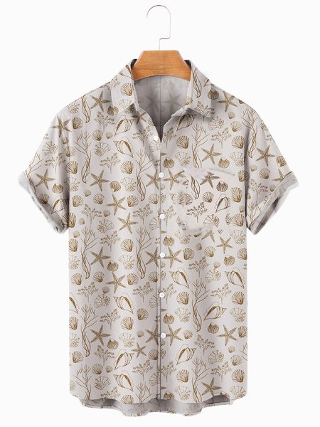 

Men's comfortable loose shirt, Color, Men's Floral shirt