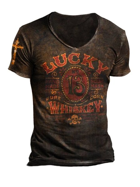 

Cotton T-shirt, As picture, Men's t-shirts