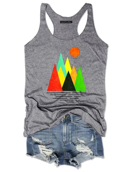 

Landscape printing Tank Top, Gray, Tank Tops