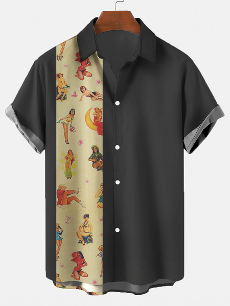 

Vintage Shirts & Tops, Black, Men's Floral shirt