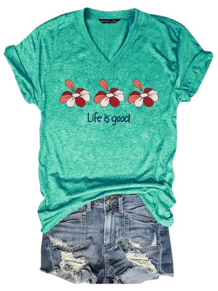 

Cute Flowers Women T-Shirt, Grass green, T-shirts