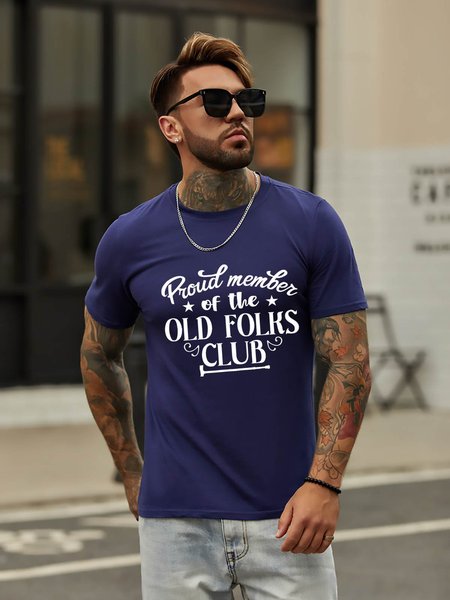

Proud Member Of The Old Folks Club Graphic Tee, Deep blue, Tops