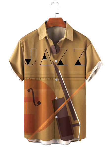 

Casual Music Shirts, Brown, Men's shirts