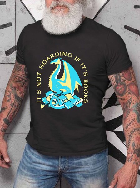 

It's Not Hoarding If It's Books Men's T-shirt, Black, T-shirts