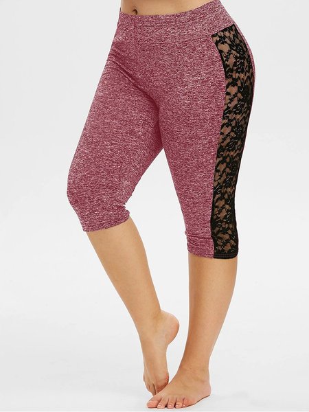 

Paneled Elastane Pants, Wine red, Leggings