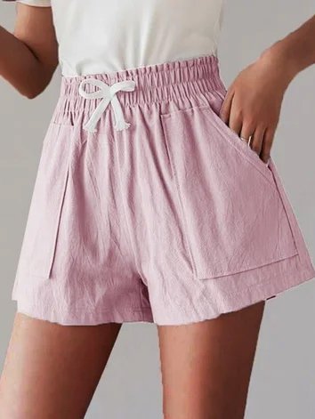 

Cotton Pants, Pink, Shorts
