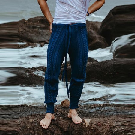 

Wool Blend Pants, Purplish blue, Men's pants