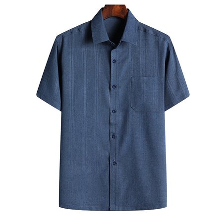 

Casual Shirts & Tops, Navy blue, Men's basic shirt