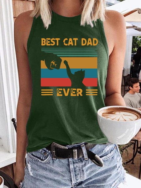 

Best Cat Mom Women's Sleeveless T-Shirt, Dark green, Tank Tops
