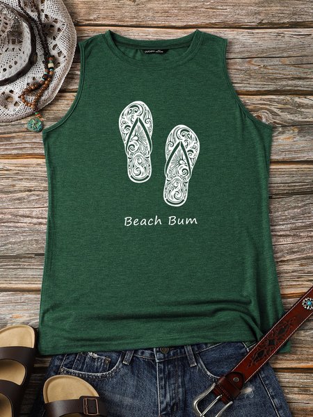 Beach Bum Women Tank, Dark green, Tank Tops