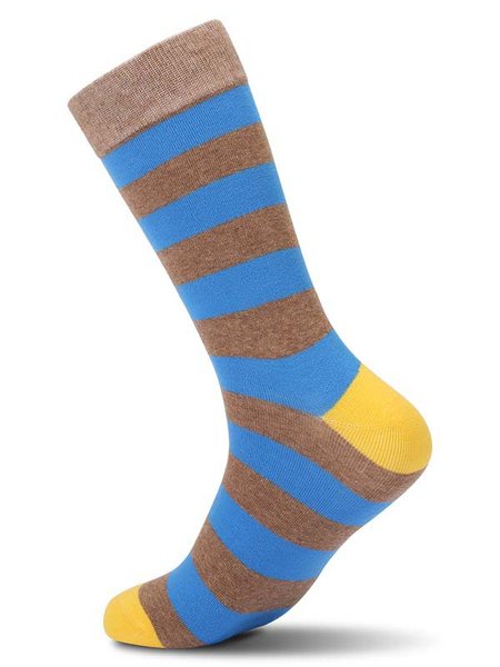 

Men's plus size striped stockings, Yellow, Underwear & Socks