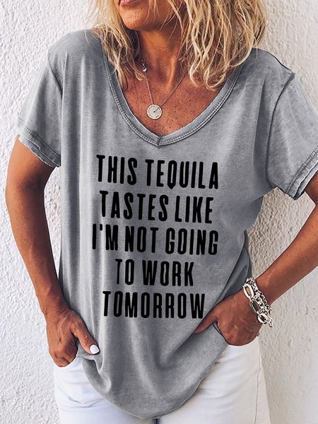 

This Tequila Tastes Women's T-Shirt, Grey, T-shirts