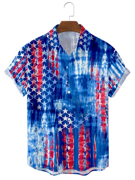

Men's printed casual fashion shirt, Color, Men's Floral shirt