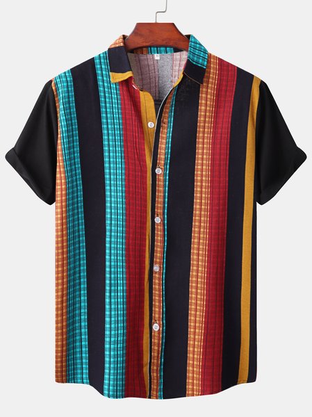 

Men's Casual Shirt Collar Shirts, Blue, Shirts