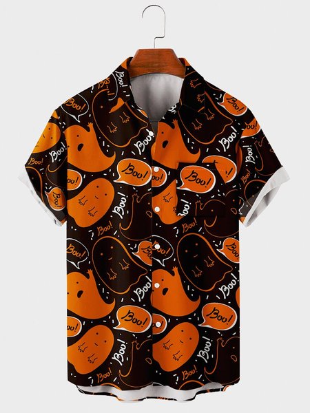 

Holiday Printed Shirts & Tops, As picture, Men's Floral shirt