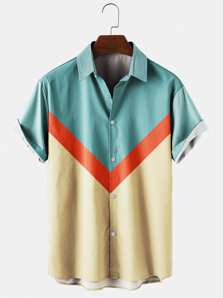 

Vintage Shirt Collar Shirts & Tops, Blue, Men's Floral shirt