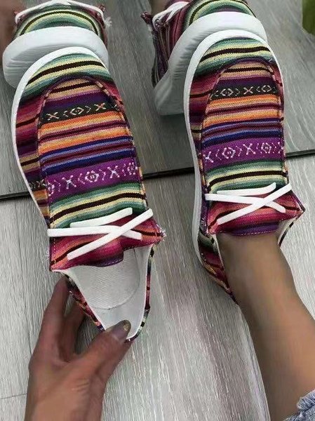 

Cloth Flats, Red, Flats & Loafers