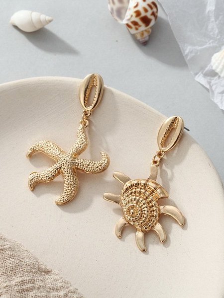 

Vintage Earrings, Golden, Earrings