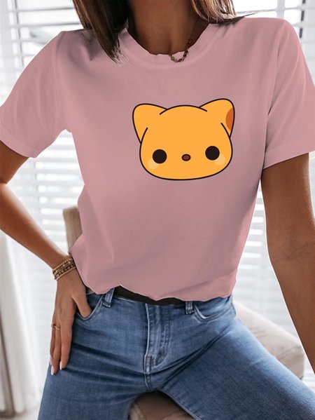 

Cat T-Shirt, Pink, T-shirts