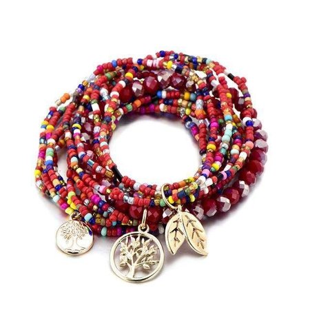 

Vintage tree of life bracelet, Red, Bracelets & Anklets