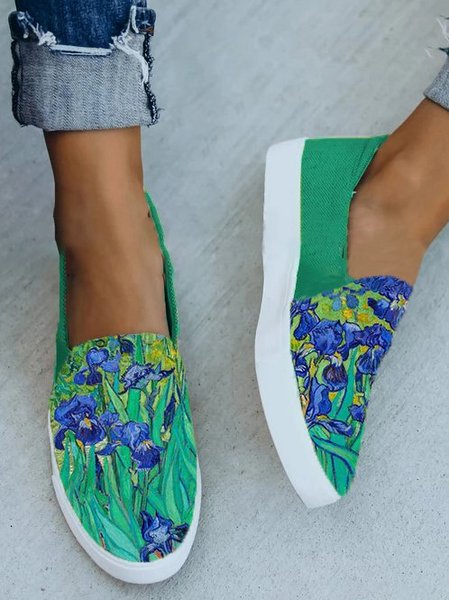 

Casual Daily Flat Heel Flats, Green, Flats & Loafers