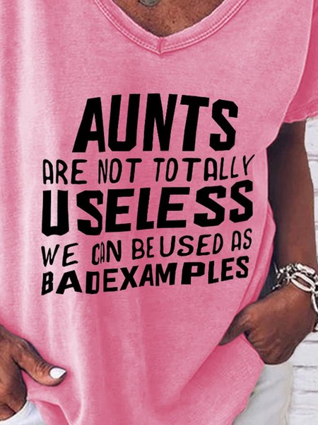 

Funny Short Sleeve Cotton-Blend Shirts & Tops, Pink, T-shirts