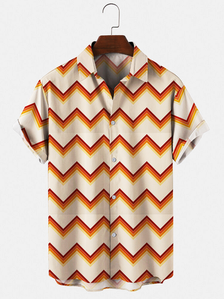

Shirt Collar Shirts & Tops, Khaki, Men's Floral shirt