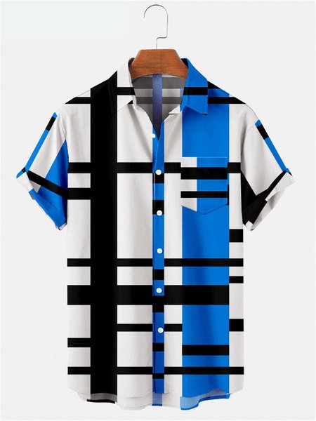 

Holiday Striped Shirts, Blue, Men's Floral shirt