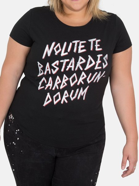 Nolite te Bastardes Carborundorum Women s Plus Size T Shirt, Black, Plus Size T-shirts