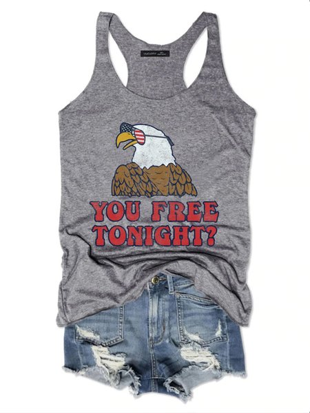 

You Free Tonight Women Tank Top, Gray, T-shirts