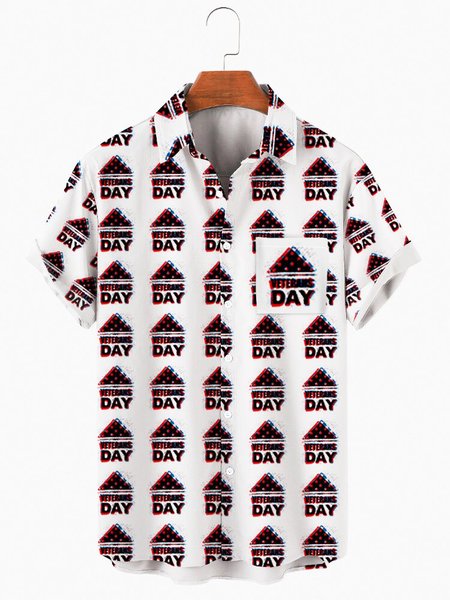 

Casual Shirt Collar Shirts & Tops, As picture, Men's Floral shirt
