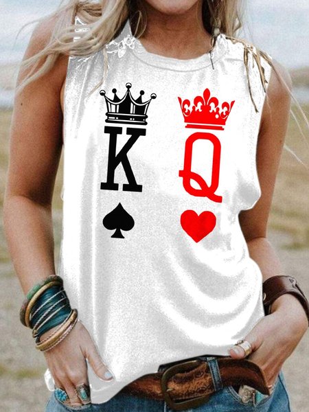 

Emperor Queen Shirts & Tops, White, Tank Tops
