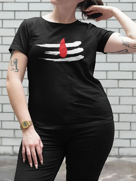 

Shiva Tilak Plus Size Tee, Black, Plus Size T-shirts