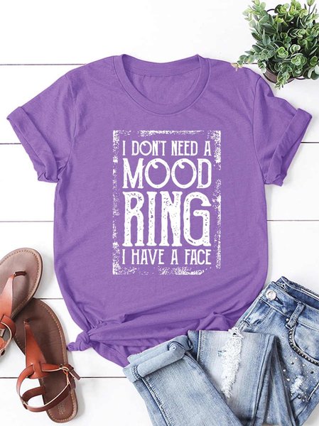 

I Don't Need A Mood Ring T-Shirt, Purple, T-shirts