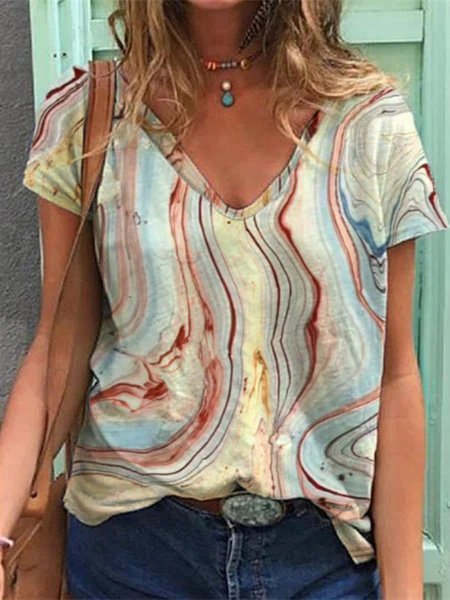

Short Sleeve Casual Shift Shirts & Tops, Nude, T-Shirts