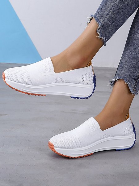 

Fall Rubber Sneakers, White, Flats & Loafers