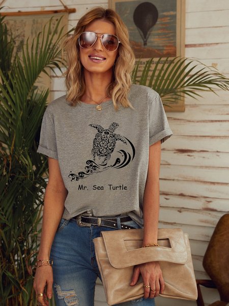 

Hawaiian Turtle Shirts & Tops, Gray, T-shirts