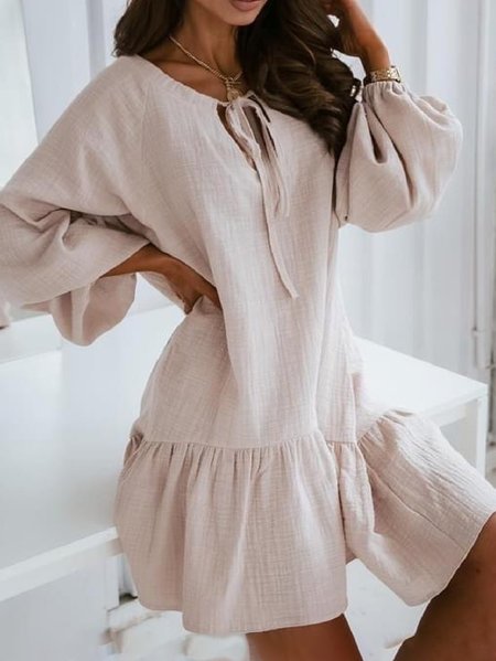

Casual Dresses, Apricot, Mini Dresses
